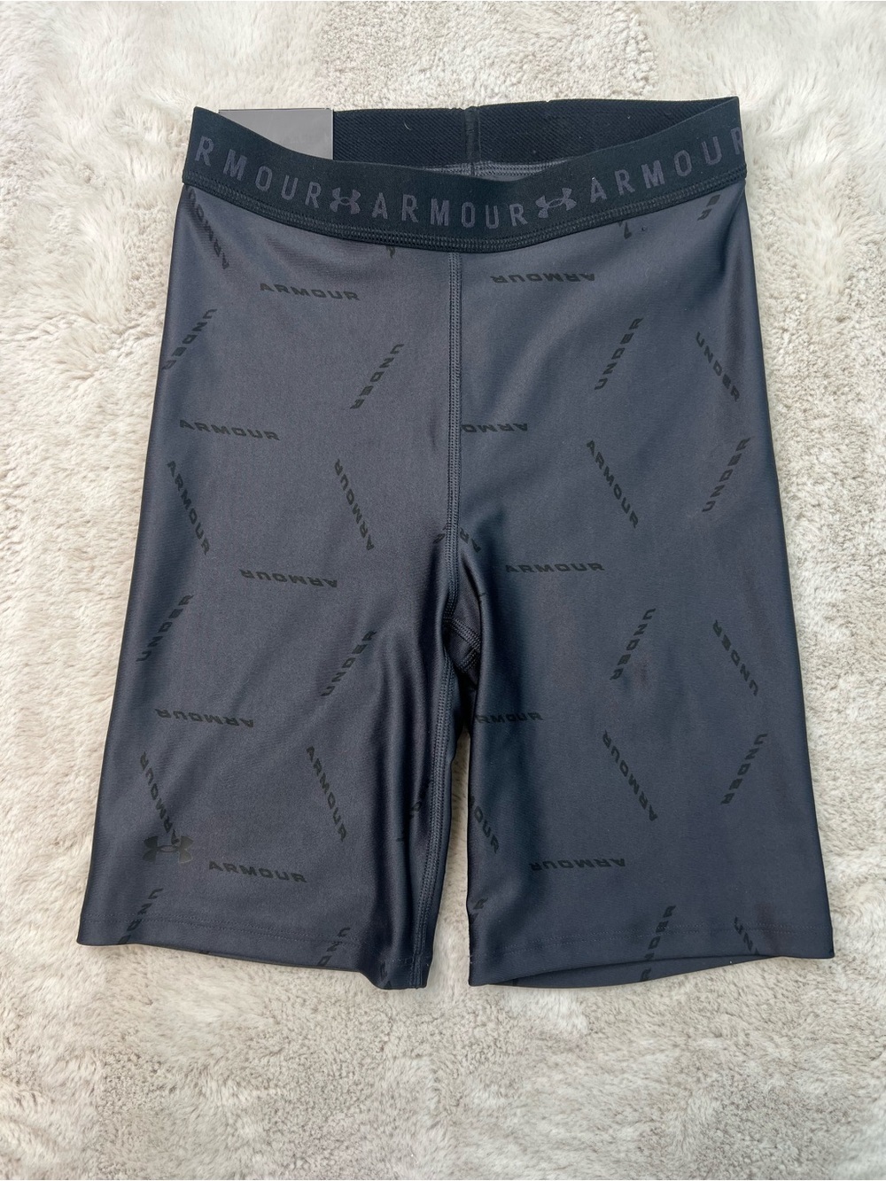 Under Armour Mens Size Small Black Compression Shorts Heatgear Run Training NEW
